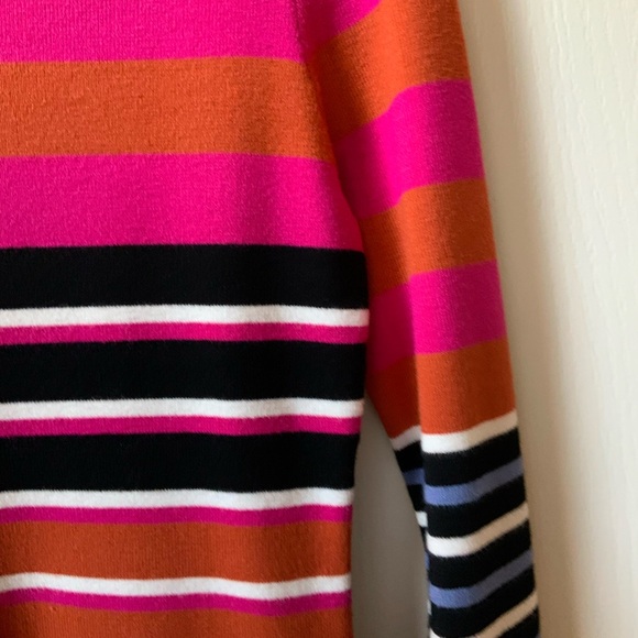 ELIE TAHARI THE SELINA GARDEN STRIPED CREWNECK SWEATER IN SIZE SMALL - Picture 9 of 16